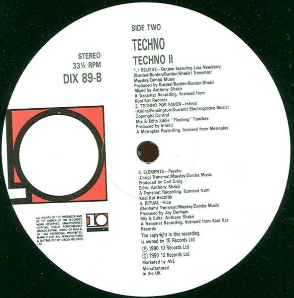 Cover image of "Techno 2: The Next Generation" by Rectangle Triangle, featuring futuristic digital art and bold typography.