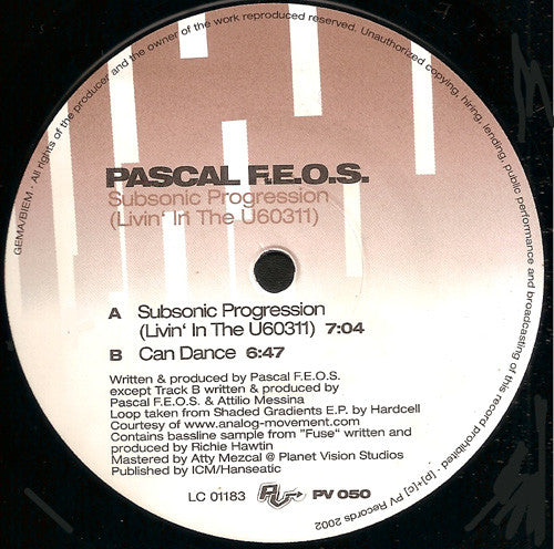 Subsonic Progression (Livin' In The U60311) Pascal F.E.O.S.