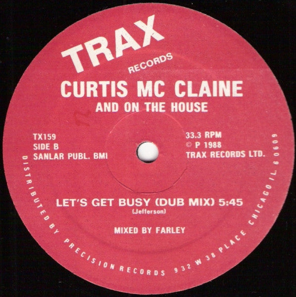 Let's Get Busy Curtis McClain,On The House