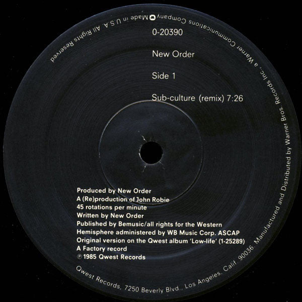 Sub-Culture New Order