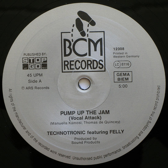 Pump Up The Jam Technotronic,Felly