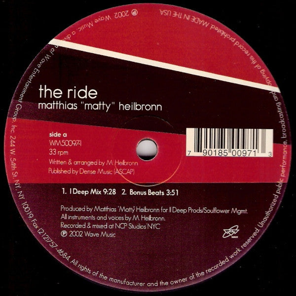 The Ride Matthias Heilbronn