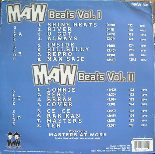 Beats Vol. 1 & 2 Masters At Work