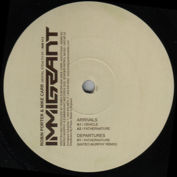 Robin Porter & Mike Carr - Mental Stealth EP
