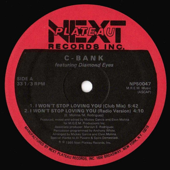 I Won't Stop Loving You C-Bank,Diamond Eyes