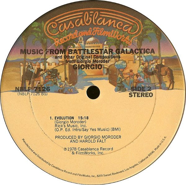 Music From "Battlestar Galactica" And Other Original Compositions Giorgio Moroder