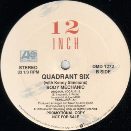 Body Mechanic Quadrant Six,Kenny Simmons