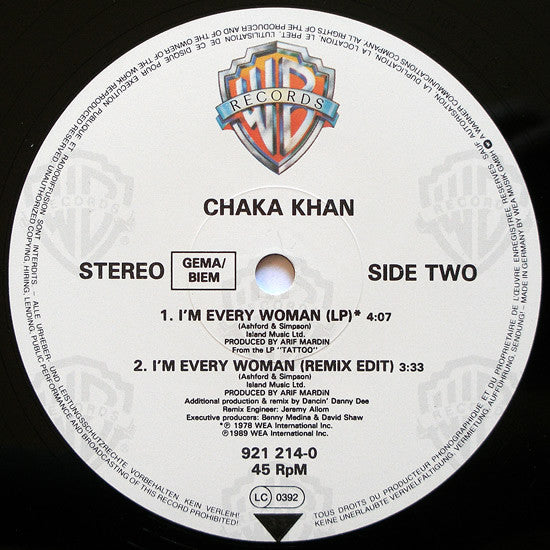 I'm Every Woman (Remix) Chaka Khan