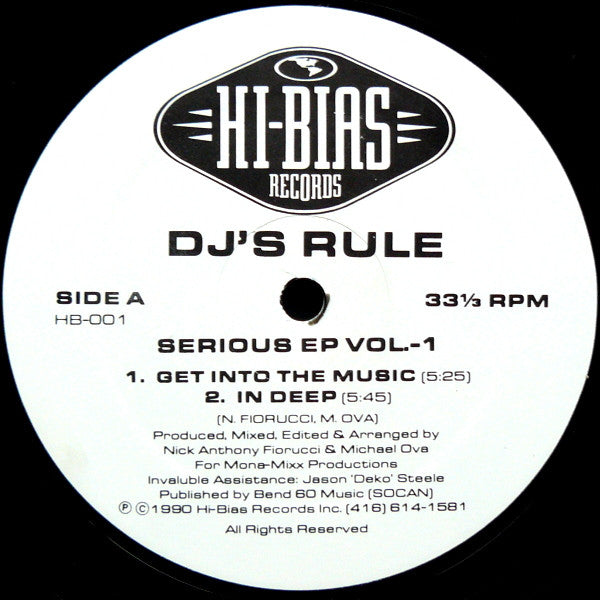 Serious EP Vol.-1 DJ's Rule