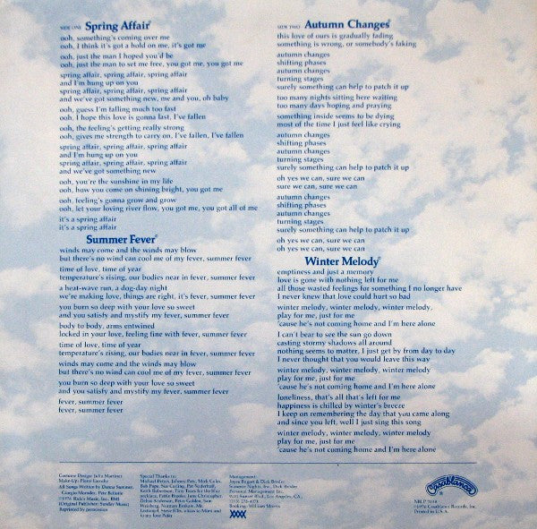 Four Seasons Of Love Donna Summer