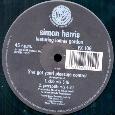 I've Got Your Pleasure Control Simon Harris,Lonnie Gordon