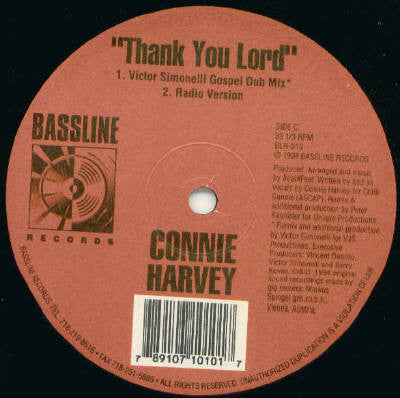 Thank You Lord Connie Harvey