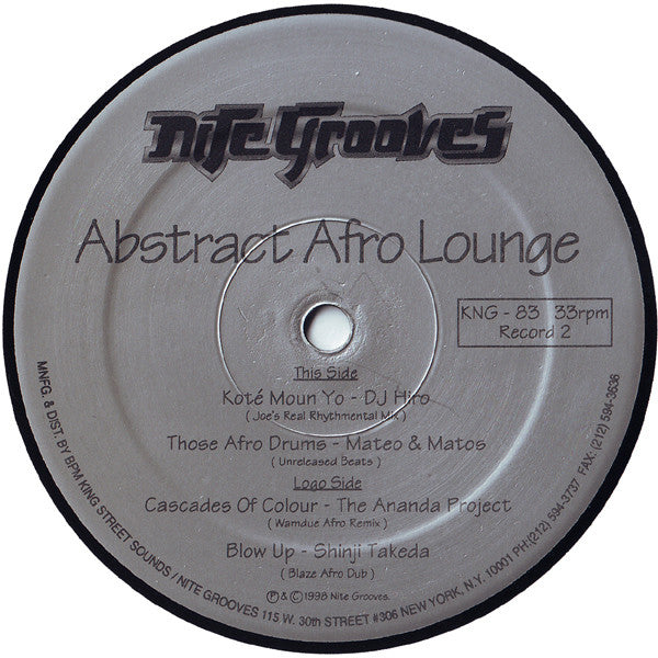 Abstract Afro Lounge (A Nite Grooves Compilation) Various