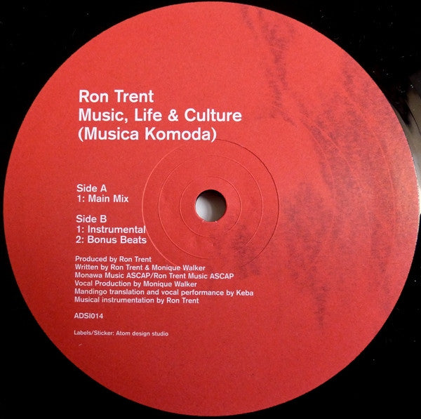 Music, Life & Culture (Musica Komoda) Ron Trent
