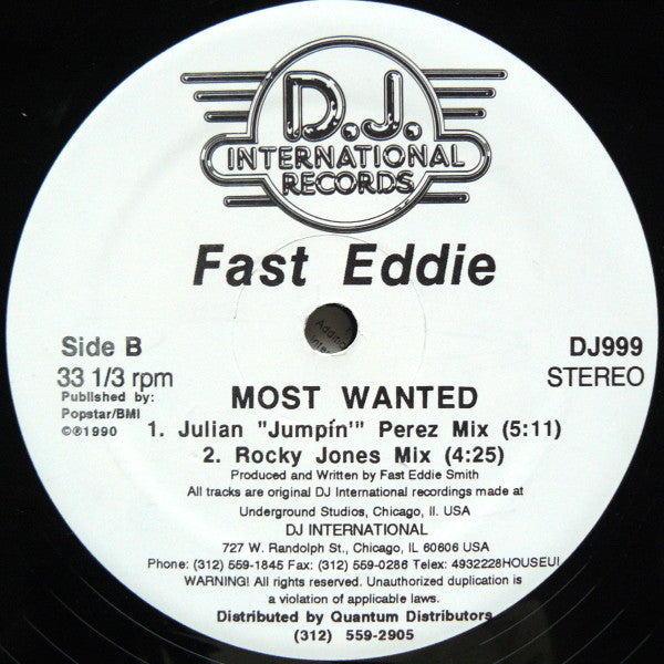 Most Wanted "Fast" Eddie Smith