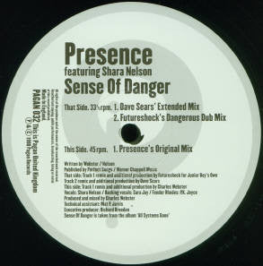 Sense Of Danger (Remixes) Presence,Shara Nelson