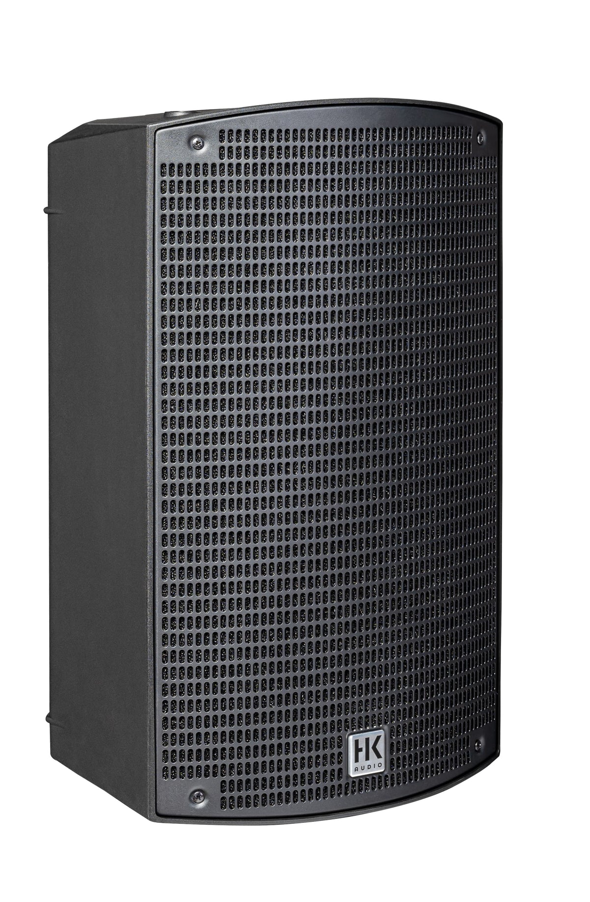 HK Audio SONAR Series 10-inch powered speaker with slanted design, 800-watt output, ideal for professional sound reinforcement.