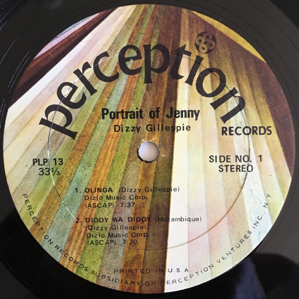 Dizzy Gillespie - Portrait Of Jenny (LP) (Very Good Plus (VG+)) | Rectangle Triangle | Media Condition: Very Good Plus (VG+)
Sleeve Condition: Good Plus (G+)


 

Notes:

On labels: 
P 