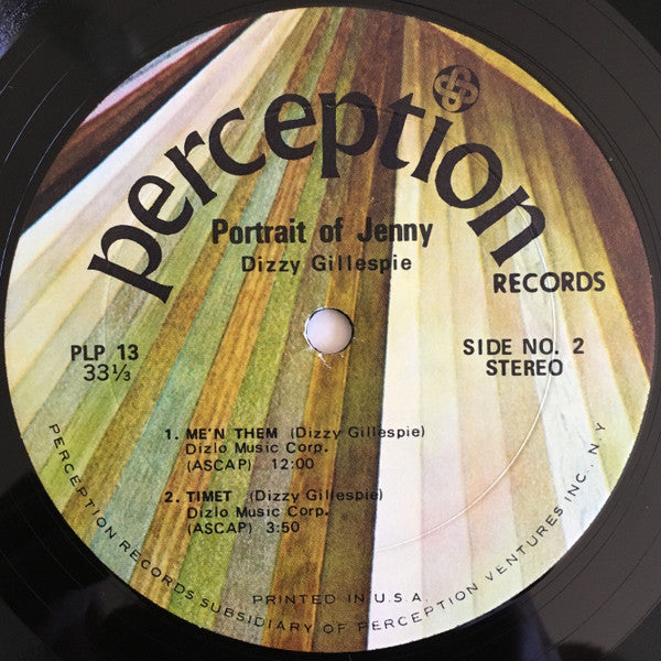 Dizzy Gillespie - Portrait Of Jenny (LP) (Very Good Plus (VG+)) 