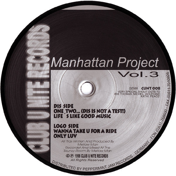 Manhattan Project - Vol.3 (12") (Very Good Plus (VG+)) 