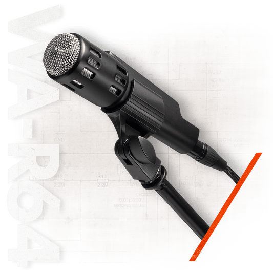 Warm Audio Dynamic Cardioid Vocal/Instrument Handheld Microphone for Vocals and Instruments, Black