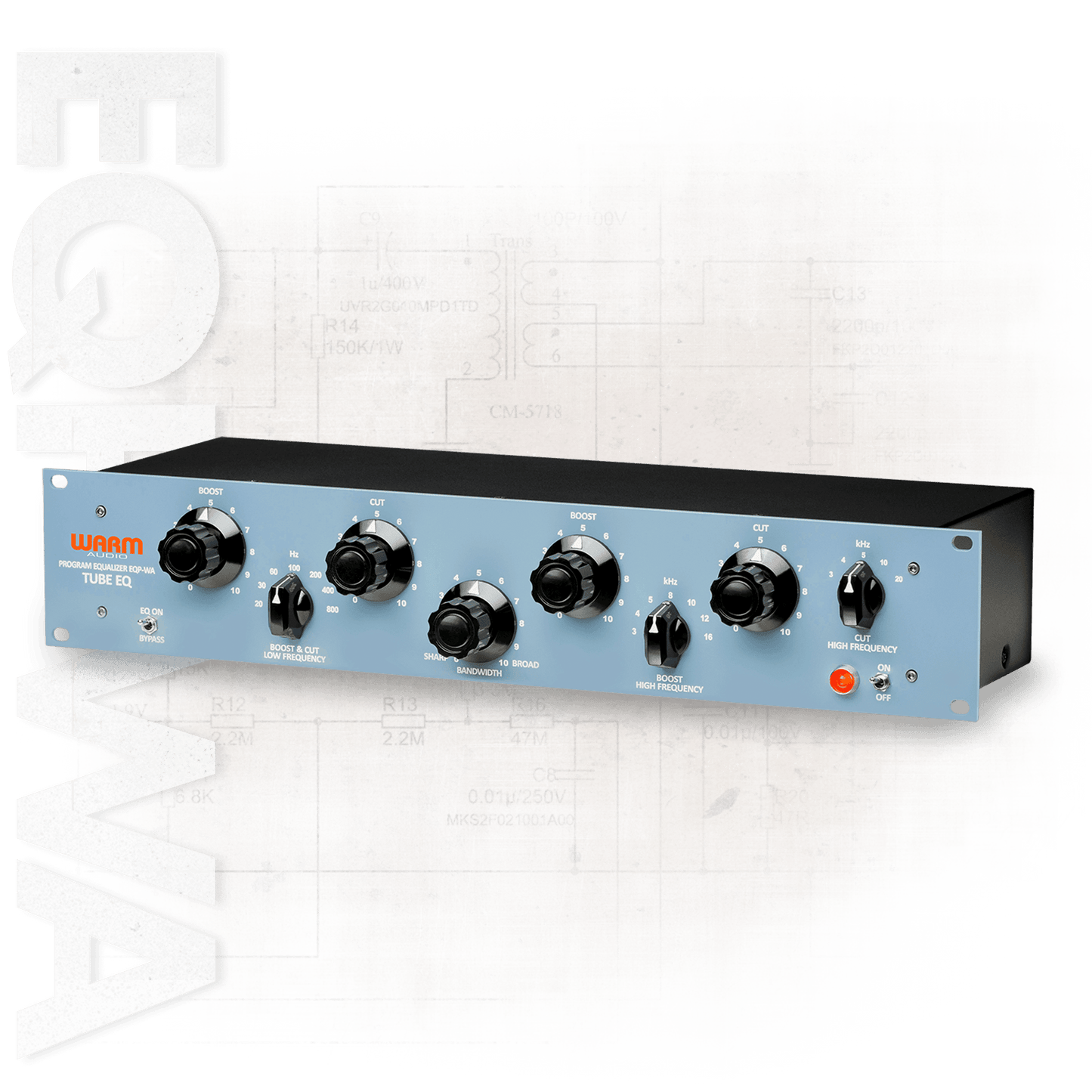 Warm Audio 1-channel, 2-band Tube EQ with Transformer-balanced I/O Classic Vintage Pultec Style Tube Equalizer