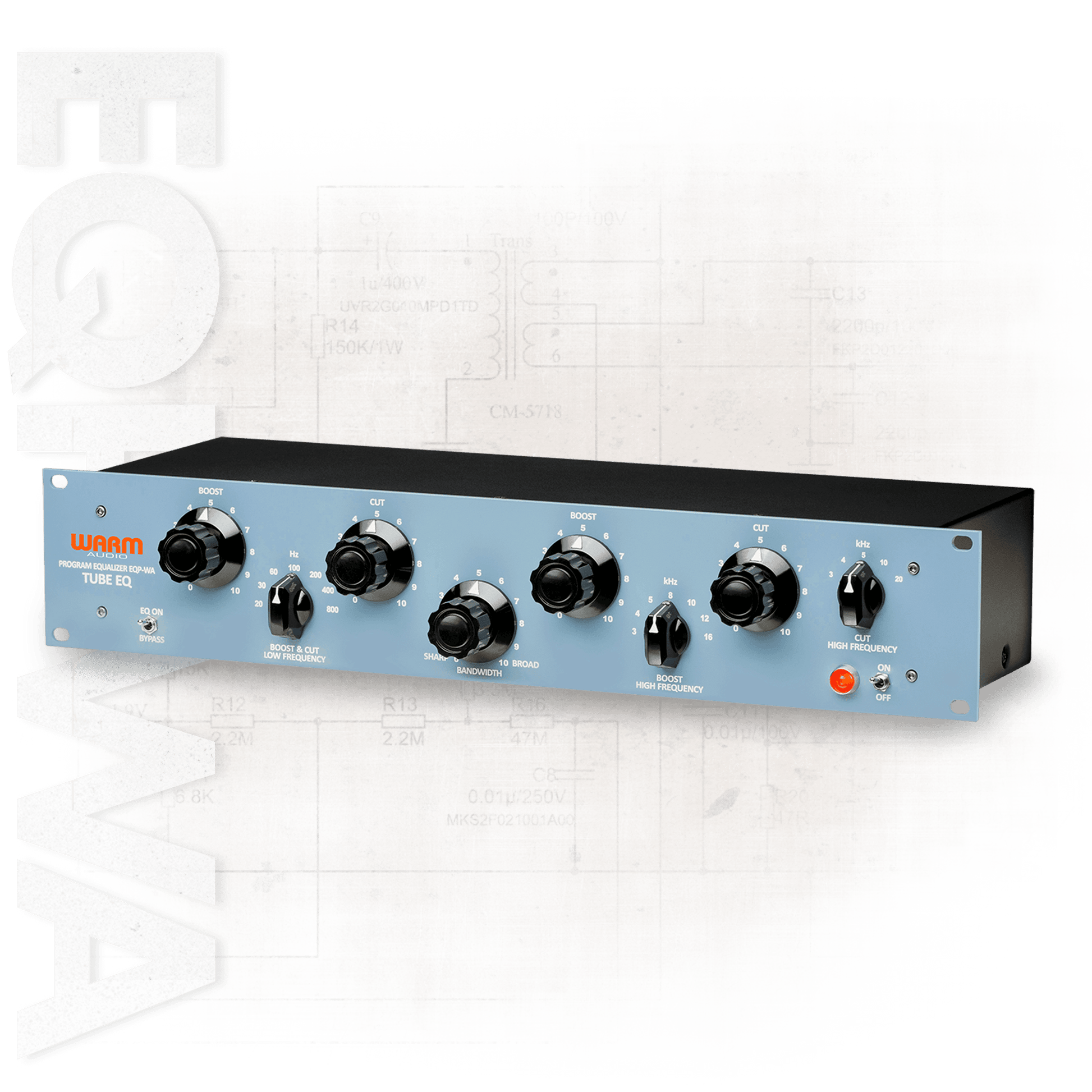 Warm Audio 1-channel, 2-band Tube EQ with Transformer-balanced I/O Classic Vintage Pultec Style Tube Equalizer 
