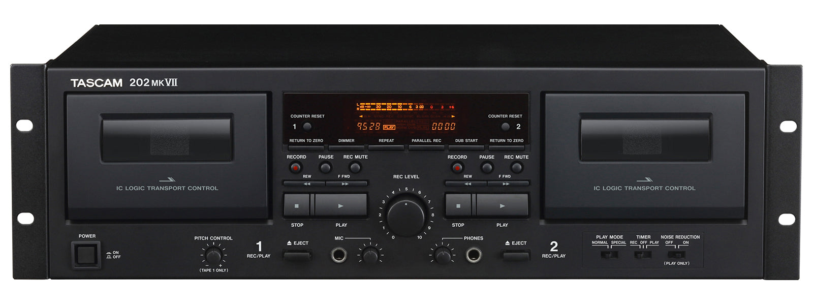 Tascam Rackmount USB Dual Cassette Deck 