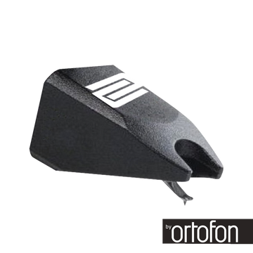 Reloop Black OM replacement stylus for cartridges and turntables, designed for precise audio playback and durability.