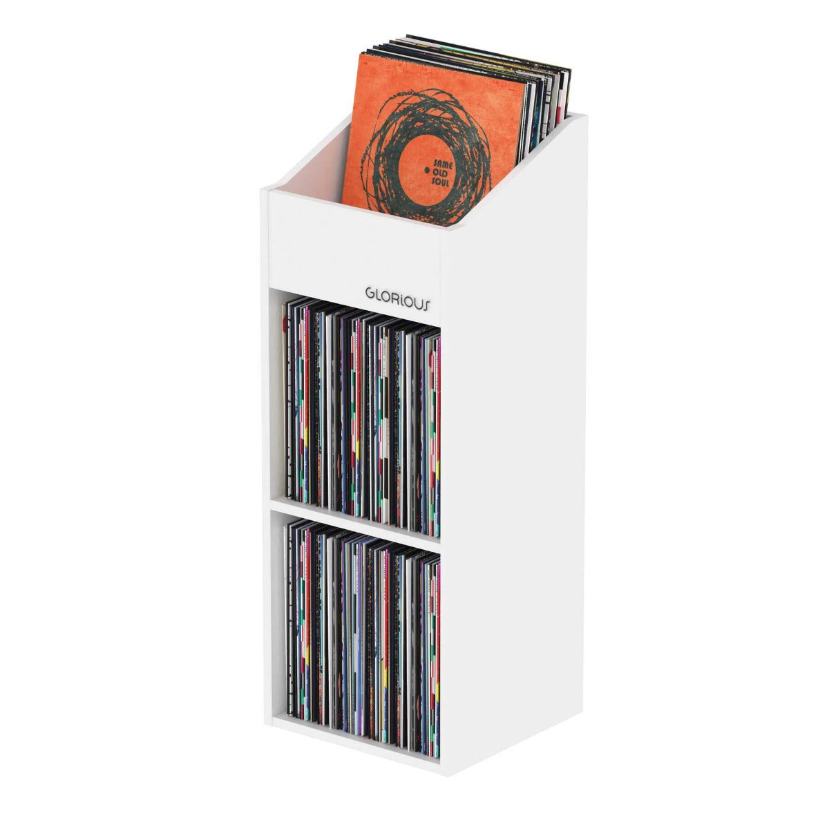 Glorious 2-Piece Vinyl Storage, White 