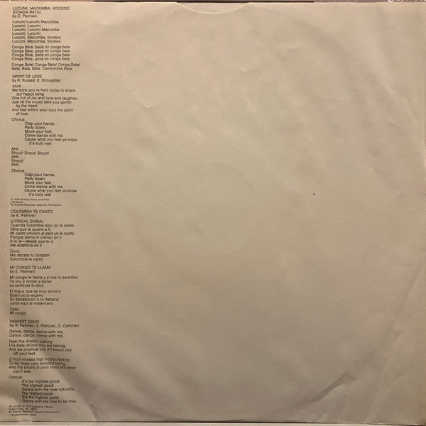 Eddie Palmieri - Lucumi, Macumba, Voodoo (LP) (Very Good (VG)) | Rectangle Triangle | Media Condition: Very Good (VG)
Sleeve Condition: Very Good (VG)


 

Notes:

Tracks: A3: Colombi 