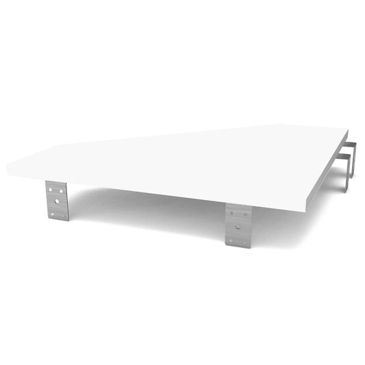 Glorious Modular Side Rack Adapter For Workstation to a Workbench, White
