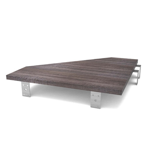 Glorious Modular Side Rack Adapter For Workstation to a Workbench, Walnut