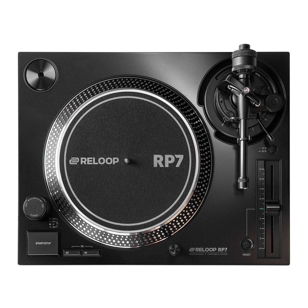 Reloop RP-7 Professional 7" Direct-drive Turntable System, Black 