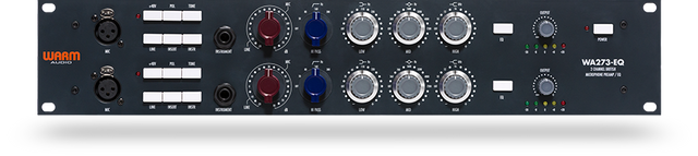 Warm Audio British-style 2-channel mic/line/instrument preamp with 3-band EQ, shown on product card image.