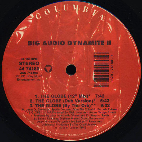 Big Audio Dynamite II - The Globe (12") (Mint (M)) | Rectangle Triangle | Media Condition: Mint (M)
Sleeve Condition: Mint (M)


 

Notes:

Special versions from the Colum 