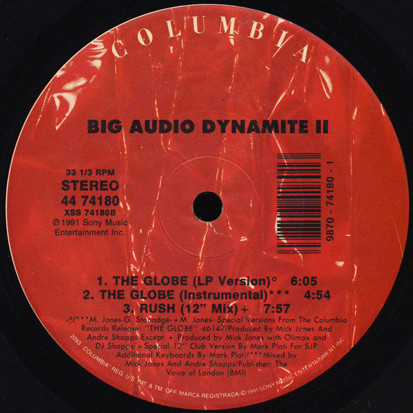 Big Audio Dynamite II - The Globe (12") (Mint (M)) | Rectangle Triangle | Media Condition: Mint (M)
Sleeve Condition: Mint (M)


 

Notes:

Special versions from the Colum 