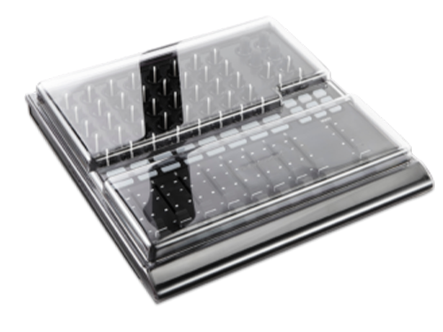 Decksaver cover for Livid DS1 DJ mixer controller, protective plastic case with cutouts for easy access and durability.