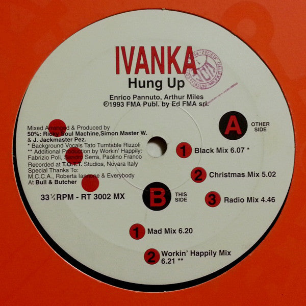 Ivanka - Hung Up (12") (Very Good Plus (VG+)) | Rectangle Triangle | Media Condition: Very Good Plus (VG+)
Sleeve Condition: Generic


 

Notes:



 

A1.  Hung Up ( 