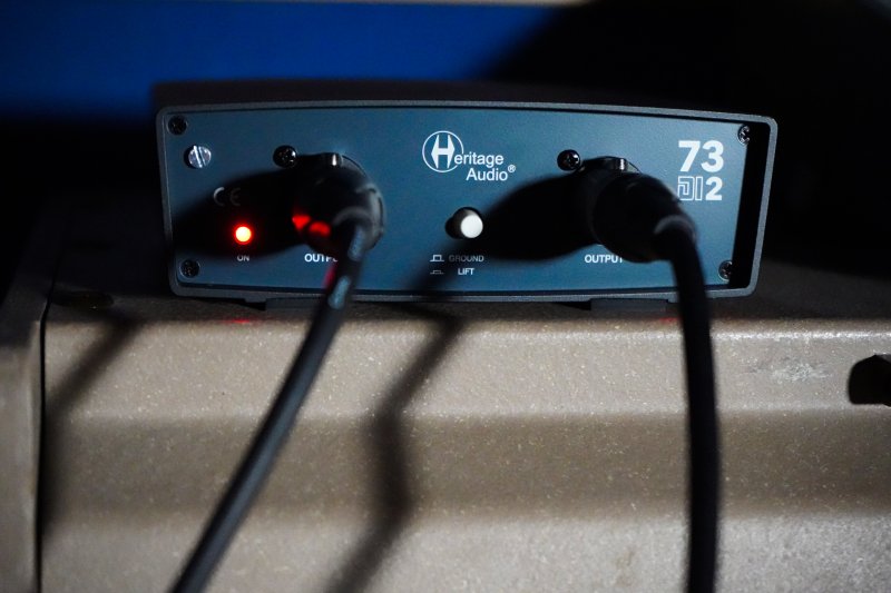 Heritage Audio 73-DI-2 Active 2-channel Vintage-style Direct Box with Ground Lift, -15dB Pad, and Thru Outputs