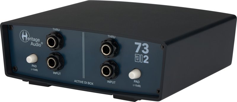 Heritage Audio 73-DI-2 Active 2-channel Vintage-style Direct Box with Ground Lift, -15dB Pad, and Thru Outputs