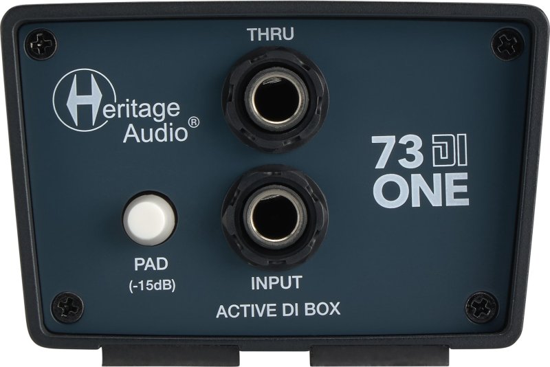 Heritage Audio 73-DI-ONE Active 1-channel Vintage-style Direct Box with Ground Lift, -15dB Pad, and Thru Output 