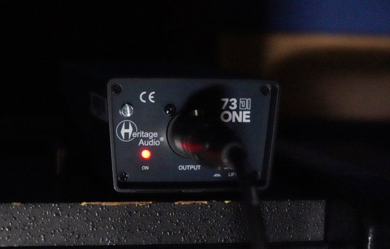 Heritage Audio 73-DI-ONE Active 1-channel Vintage-style Direct Box with Ground Lift, -15dB Pad, and Thru Output 