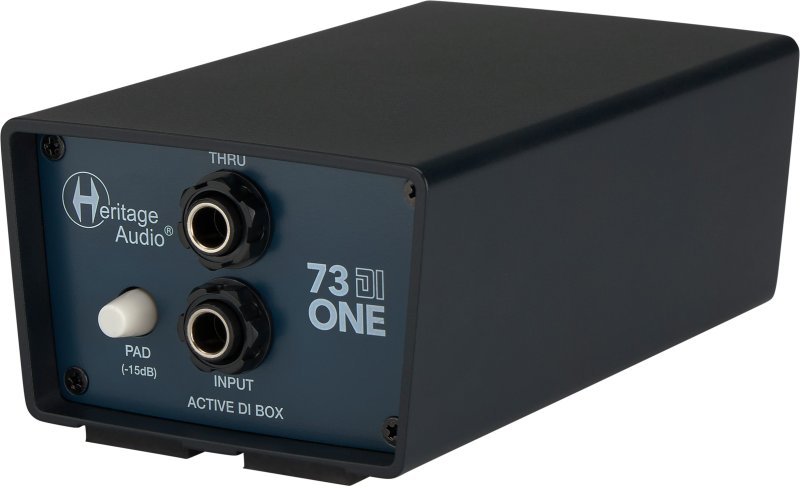Heritage Audio 73-DI-ONE Active 1-channel Vintage-style Direct Box with Ground Lift, -15dB Pad, and Thru Output 