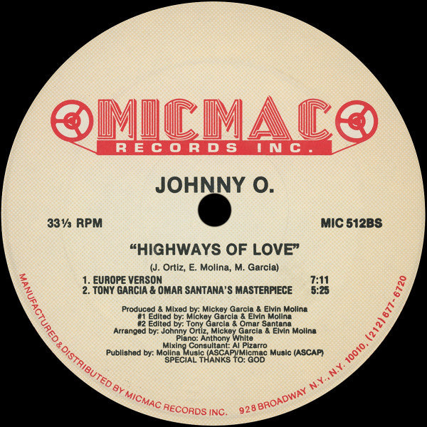 Johnny O - Highways Of Love (12") (Very Good Plus (VG+)) | Rectangle Triangle | Media Condition: Very Good Plus (VG+)
Sleeve Condition: No Cover


 

Notes:

Runouts are etched  