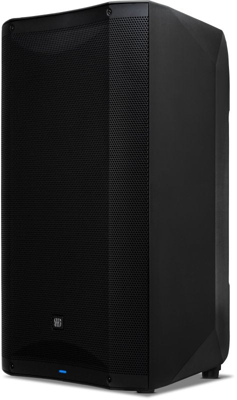 PreSonus AIR XD 15 2-Way Active Extended Definition Loudspeaker showing the black speaker with control panel and grille