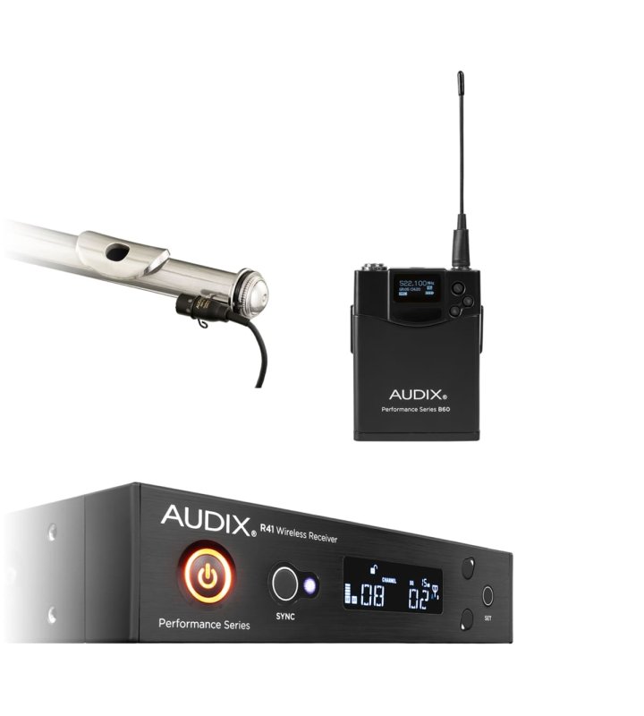 Audix AP41FLUTEA Wireless Flute Microphone System With R41 Diversity Receiver (A: 522 MHz – 554 MHz) 
