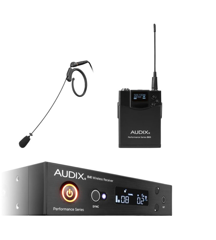 Audix AP41HT7A Single-Channel Bodypack Wireless System with Single-Ear Condenser Microphone (A: 522 MHz – 554 MHz)