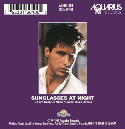 Corey Hart 3 Inch Vinyl Record - Sunglasses at Night 