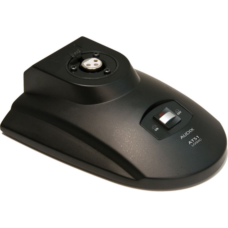 Audix ATS1LX Table Stand with Programmable Switch for Logic-Enabled Conferencing Systems (5-Pin Male XLR Output) 